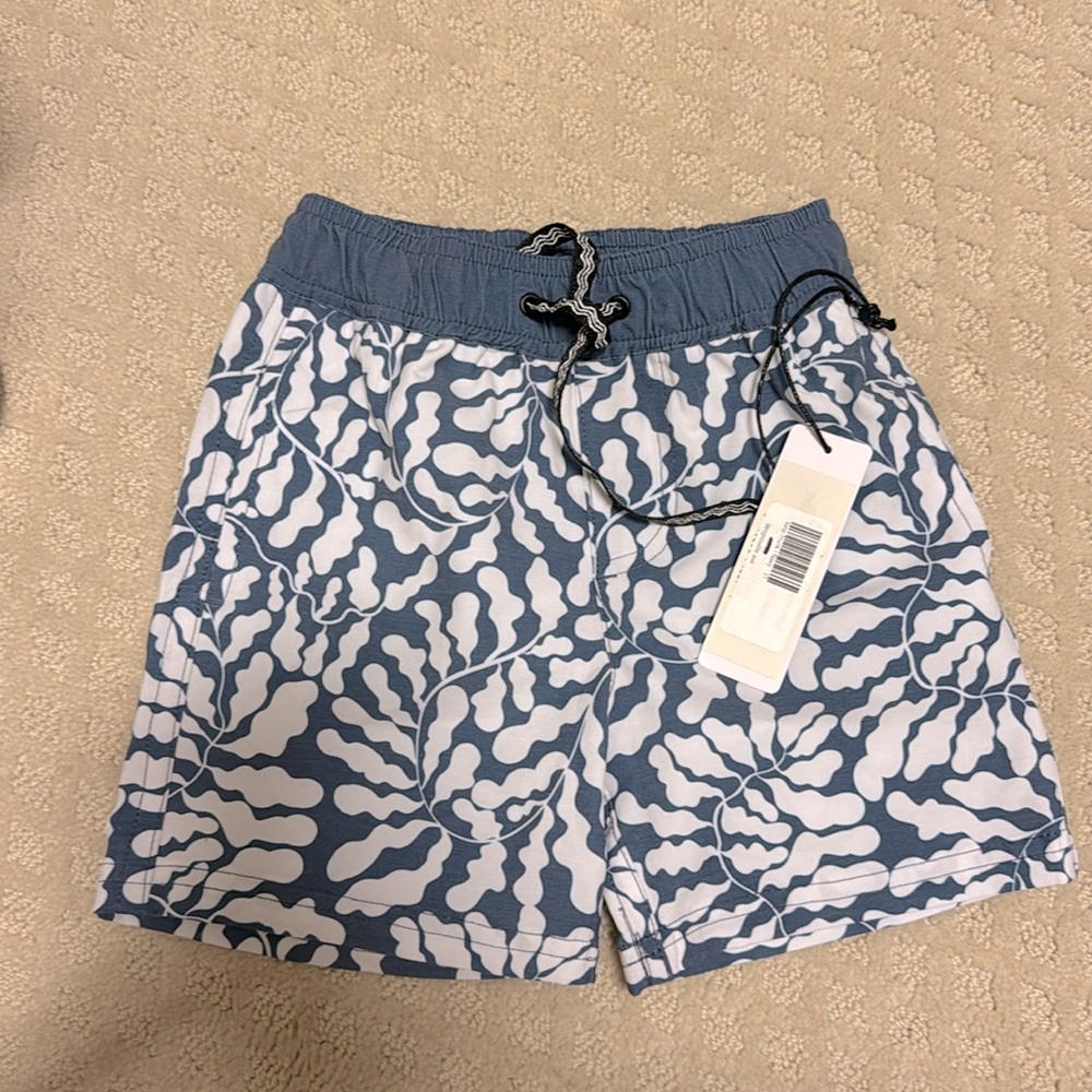 Feather 4 arrow NWT blue kelp swim trunk 3T